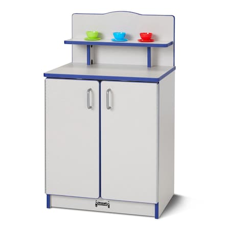 Jonti-Craft Rainbow Accents Culinary Creations Kitchen Cupboard, Blue 2407JCWW003